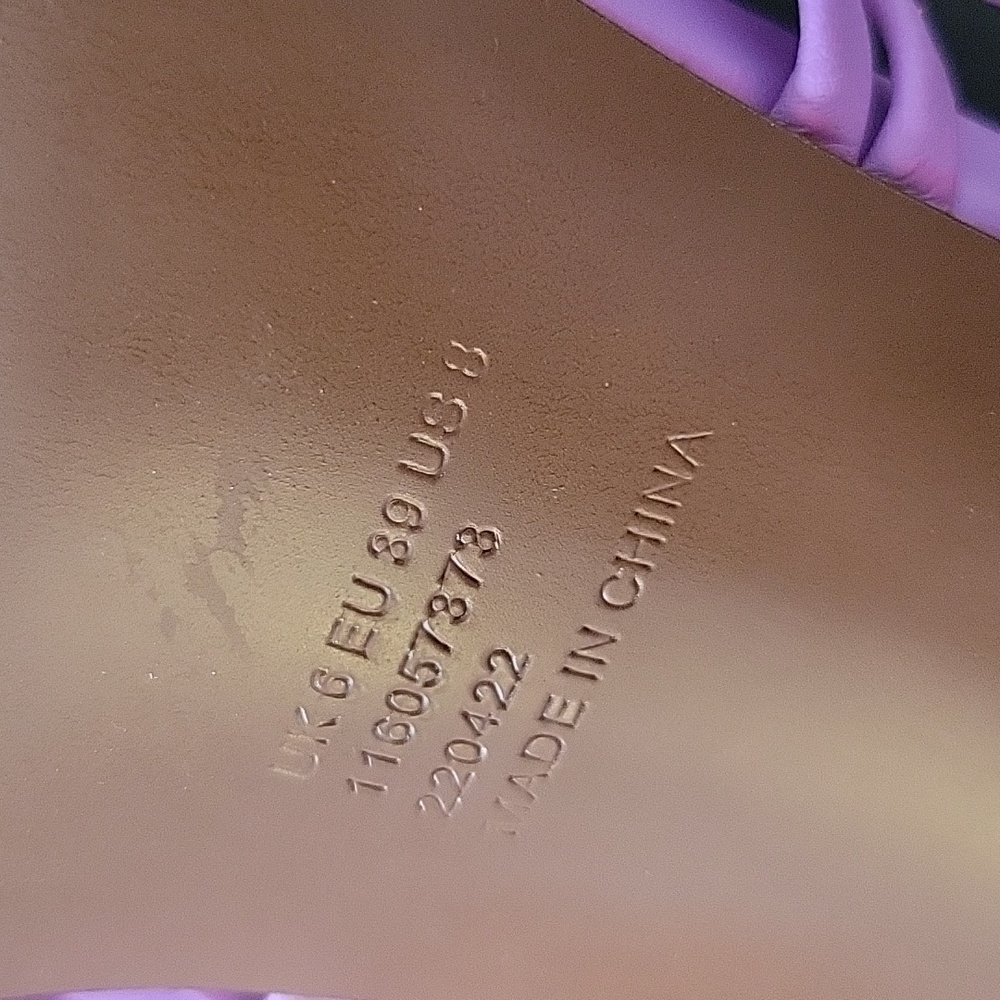 NEW Asos Design Hoola Strappy Lace Up Tie Leg Mid Heeled Sandals Lilac Dainty 8 - Picture 11 of 13